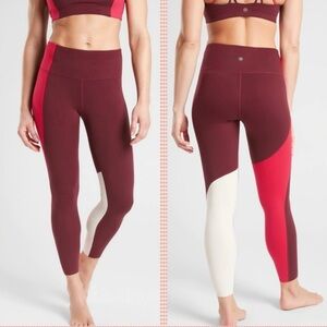 Athleta Elation Asymmetrical Colorblock Leggings & Sports Bra Set NWT Sz XS & S